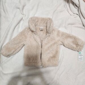 Carter's Fuzzy Tan Kids Puffer Jacket
